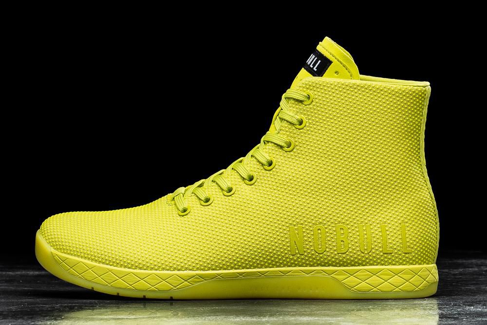 Baskets Montantes NOBULL Femme Jaune - Chaussures NOBULL High-Top Superfabric,France (1569-OEGTV)